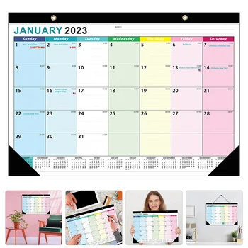 Kalendár Na Stenu, Stôl Mesačný Plánovač 2024 Office Desktop Rok Kalendáre Závesné Veľké 2023 Kalendár Nové Mesiacov Malé Denné 6