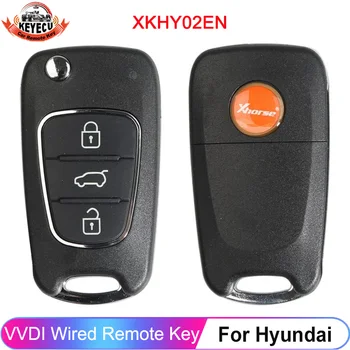 KEYECU 3KS/Veľa XKHY02EN Xhorse Flip Vzdialenej 3 Tlačidlo Pre Hyundai Drôt Univerzálne Diaľkové Tlačidlo Pre VVDI Kľúčový Nástroj anglická Verzia 18
