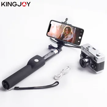 KINGJOY Úradný Selfie Stick Prenosné Bluetooth3.0 Akčná Kamera, Statív Pre Smartphone Telefón Univerzálny Pre Gopro Kamery 7