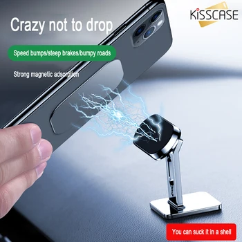 KISSCASE Magnetické Auto Držiaka Telefónu mini Pás Tvar Univerzálny Stojan Pre iPhone Samsung Xiao Zinok Stenu Magnet na Stenu Držiak GPS 14
