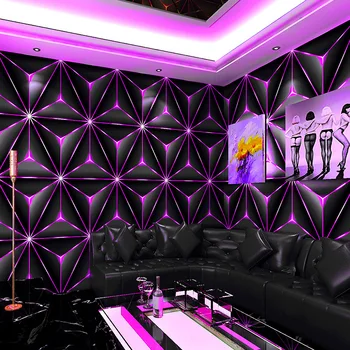 KTV Tapety Karaoke Flash Stenu Handričkou 3D Reflexná Špeciálne Bar Osobné Tvorivé Koridoru Tapetu Pozadia Parede 3d 15