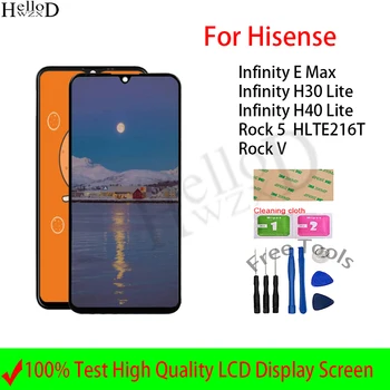 LCD Displej S Rámom Pre Hisense Infinity E Max H30 H40 Lite Rock 5 Rock V LCD Displej Dotykový Displej Digitalizátorom. Montáž  4