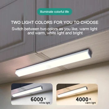 LED Kabinetu Svetlo Smart Senzor Pohybu, Nočné Lampy, Bezdrôtová Stmievanie, Spálne, Skrine Kuchyne, Skrine, Osvetlenie, USB Nabíjanie 18