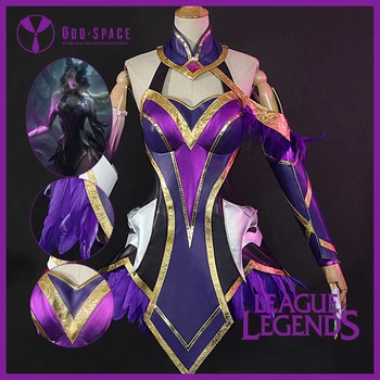 LOL hra League of Legends cosplay hra, Cosplay Kostýmy Ahi Coven Pokožky Fialová sexy šaty Cosplay cos Anime Kostýmy na Mieru 13