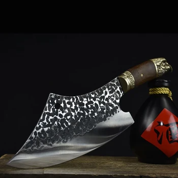 Longquan kuchynský nôž ghost ručne vyrobené ručne kované sekanie z nehrdzavejúcej ocele nôž na sekanie kostí nôž nôž šéfkuchára 4