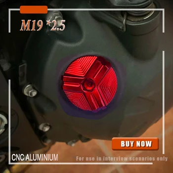 M19 veľkosť-2.5 ihrisku CNC motorový Olej Výplň Plug Spp PRE DUCATI 1199 PANIGALE 899 2012 2013 2014 2015 motorový Olej Vypúšťacia Zátka Skrutka  1