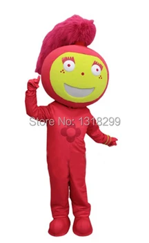 maskot Červený Oheň Dievča maskot maškarný kostým maškarný kostým súťaž: cosplay tému mascotte karneval kostým súpravy 3