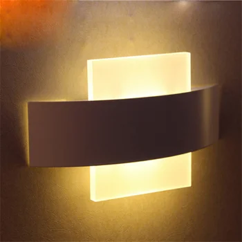 Moderné LED Steny Sconce LED Obývacia Izba Foyer Spálne, Kúpeľňa Nástenné svietidlo Okrúhle Námestie LED Nástenné Svietidlo 2