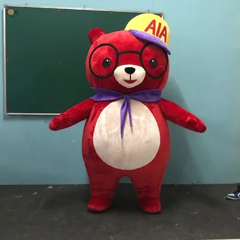 Nafukovacie Medveď Maskot Kostým Oblečenie Vychádzkové Animácie Vlastné Nafukovacie Oblečenie Fáze Výkonu Podpora