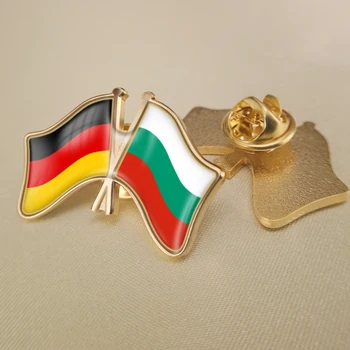 Nemecku a Bulharsku Prešiel Dvakrát Priateľstvo Vlajky Preklopke Kolíky Brošňa Odznaky 2