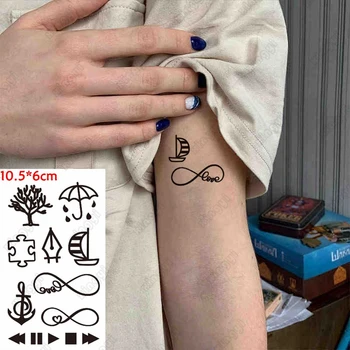 Nepremokavé Dočasné Tetovanie Nálepky Strom Kotviace Plachetnice Malé Prvok Falošné Tatto Flash Tetovanie Nohu, Rameno, Ruku Tatouage Lady Mužov Dieťa 17