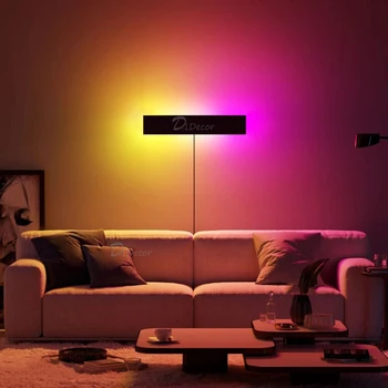 Nordic RGB LED Nástenné Svietidlo pre Spálne,Domáce Dekorácie na Stenu Svetlo Živých Dinging Izba Farebné Vnútorné Strany Svietidlá 3