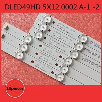Nové 10pcs/nastaviť podsvietenie LED pásy pre DLED49HD 5X12 0002.-1 DLED49HD 5X12 0002.A-2 18