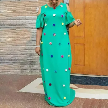 Nové Africké Šaty Pre Ženy Dashiki Kvetinový Afriky Šaty Elegantné Módne Ankara Šaty, Oblečenie Voľné Maxi Šaty Afrika 6