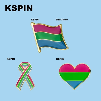 Nové Gay Pride Vlajka Klopě Pin Vlajka odznak Brošňa Kolíky Odznaky 13