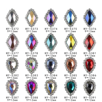 Nové Nail Art Šperky Diamond Flash Drahokamu Kvapka Vody Farebné Ploché Dno Drahokamu Žien Party Salón Nail Art Šperky 5