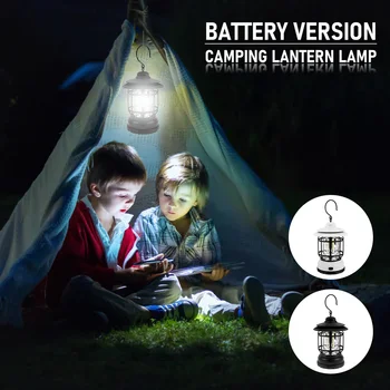 Nový Camping Svietidlo s Hákom Dimmer Prepínač 200lm Batérie Powered LED Camping Ľahké Prenosné, Nepremokavé Camping na Čítanie Nastaviteľný 5