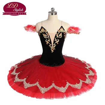 Nový Príchod Dospelých Black Red Profesionálne Balet Tutu Kostýmy Don Quijote De Výkon Súťaže Balet Apperal Ženy Dancewear 4