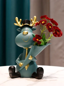 Nový Rok je Doma Živice Dekor Umelé Falošné Kvety, Vázy Miestnosti, Interiér, Svadobný Stôl Dekorácie Darček Stola Ozdoby Severskej 10