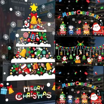 Nový Rok, Vianoce Stenu, Okno, Nálepky, Nálepky Veselé Vianočné Dekorácie Pre Domov Xmas Party Navidad Darčeky Noel Dekor 17
