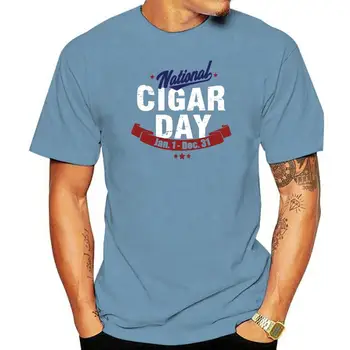Národné Cigaru Deň T-Shirt (2X)- Sivá