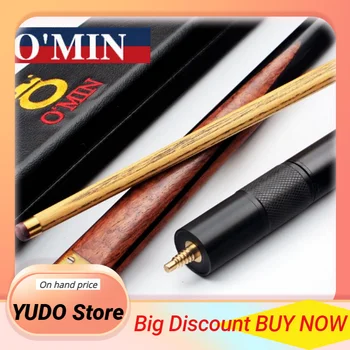 O'Min 3/4 Spájané Snooker Tága Palice Vyvrcholenie Model S 3 4 Snooker Cue Prípade Nastavte 9.8 mm Tip Profesionálne Biliardové Stick Auta Čína
