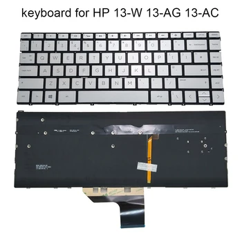 Originálne Nové UK GB, Podsvietená Klávesnica pre HP Spectre X360 13-AP 13-AG 13-AE 13-AC Notebooku, klávesnice, Podsvietenie Striebro 9Z.NECBQ.31E 16