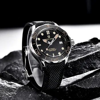 Pagani Dizajn 007 Muži Mechanické náramkové hodinky Automatické Hodinky pre Mužov Dome Sapphire Zrkadlo Nepremokavé NH35 Potápanie 7