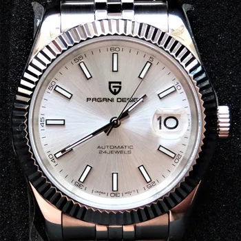 Pagani Dizajn Top Značky Luxusné Muži, 100M hodinky Vodeodolné, z Nehrdzavejúcej Ocele Business Hodinky Mechanické Sapphire Svetelný Muži hodinky 16