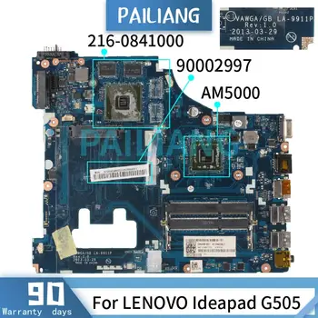PAILIANG Notebook základná doska Pre LENOVO Ideapad G505 HD 8570M 2GB AM5000 Doske LA-9911P 90002997 216-0841000 TESTOVANÝCH pamäťových modulov DDR3