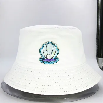 Perly výšivky bavlna Vedierko Hat Rybár Klobúk vonkajšie cestovné klobúk Slnko Spp Čiapky pre dieťa muži Ženy 99 12