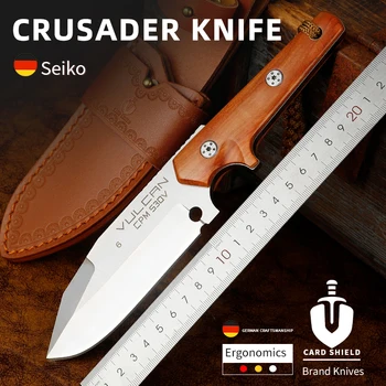 Pevný nôž Camping lovecký nôž Santalového dreva rukoväť CPM530V čepeľ Taktický nôž Wild prežitie výchovy k DEMOKRATICKÉMU občianstvu nástroj Vonkajšie nôž 17