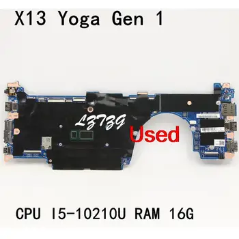 Používa sa Pre Lenovo ThinkPad X13 Jogy Gen 1 Notebook základnej Dosky, PROCESORA I5-10210U UMA RAM 16 G FRU 5B20X83488 5B21C40347