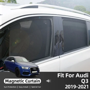 Pre Audi Q3 F3 2019-2022 Baby Auto Slnečník Magnetické Zadné Okno Auto Záclony Oka Sklo Príslušenstvo 17