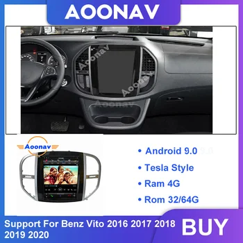 Pre Benz Vito 2016-2020 Auto HD tesla vertikálne displej GPS navigácie auto rádio prehrávač audio video prehrávač Multimediálnych súborov vedúci jednotky 14