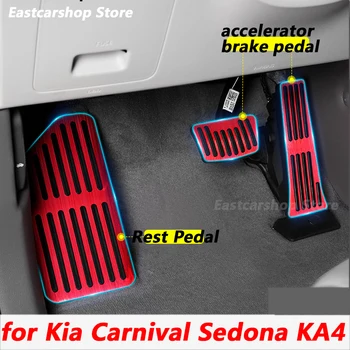 Pre Kia Carnival Sedona KA4 2021 2022 Auto Plynový Pedál Akcelerátora Kryt Brzdového Nohy Zvyšok Pedál Podložky Paliva Brzda Ochrana Príslušenstvo