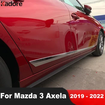 Pre Mazda 3 Axela 2019 2020 2021 2022 Uhlíkových Vlákien Bočné Dvere Tela Sklon Dvere Panle Liatie Obloha Pásy Auto Vonkajšie Príslušenstvo 14