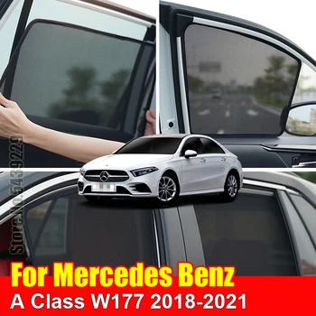 Pre Mercedes Benz Triedy W177 2018-2021 Auto Slnečná Clona Accessori Okno Kryt Slnečník Opony Oka Tieni Nevidiacich Custom Fit 11