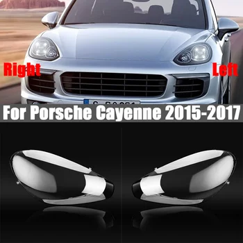 Pre Porsche Cayenne 2015 2016 2017 Predných Svetlometov Kryt Lampy Svetlometov Kryt Plášťa Maska Tienidlo Objektívu Sklo Auto Príslušenstvo