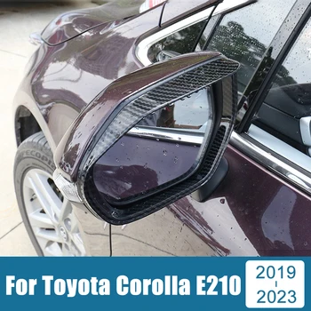 Pre Toyota Corolla 2019 2020 2021 2022 2023 E210 ABS Carbon Auto Spätné Zrkadlo Dažďový Obočie Rainproof Zahŕňa Výbava Príslušenstvo 17