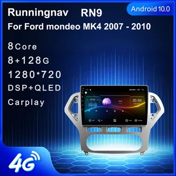 Runningnav Na Ford mondeo MK4 2007 - 2010 Android autorádia Multimediálne Video Prehrávač, Navigácia GPS 7