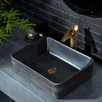 Ručne vyrábané v Európe Štýl Lavobo Keramické Kúpeľňa Luxusné Umelecké Kúpeľňa Umývadlo Doske ručne maľované keramické umývadlá 3