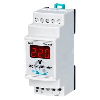 Samwha-Dsp DV-DIN Digitálne Valtmeter (10-500V AC Železničnej Typ) 7