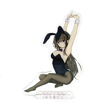 Seishun Buta Yarou wa Bunny Dievča Senpai č Yume wo Minai Sakurajima Mai GM akrylový stojan na obrázku model doska držiak tortu vňaťou 2