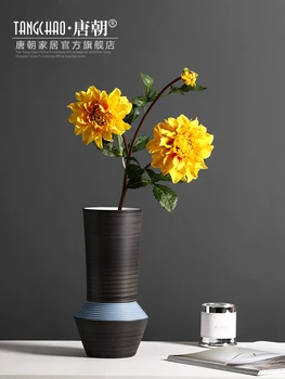 Severná Európskej simulácia kvet dahlia obývacia izba, spálňa, krytý jedálenský stôl kvet suchý kvet usporiadanie hodváb kvet 4