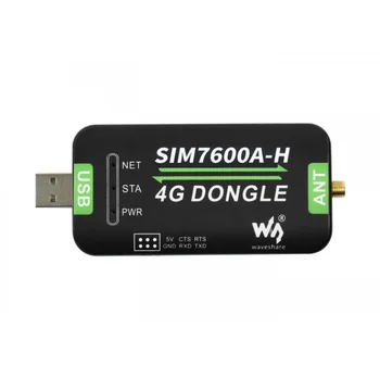 SIM7600A-H 4G DONGLE S Anténou, Priemyselné Triedy 4G Komunikácie A GNSS Polohy Periférne, Na Severnej Ameriky (AT&T) 6
