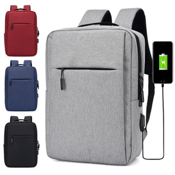 Slim Laptop Backpack Mužov 15.5 Palce Úrad Práce Mužov Batoh Business Taška Unisex Ultralight Batoh Tenké Späť Pack 10