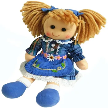 Smafes 13 palcový mäkké bavlnené rag doll hračky pre dievčatá, kvalitné baby born bábiku deti narodeniny vianočný darček 3