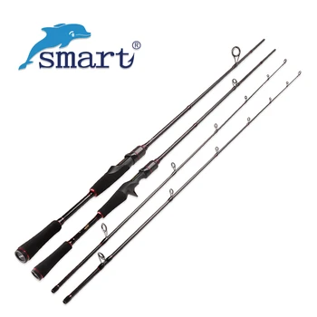 Smart Lákať Rybársky Prút 1.8 m 2.1 m 2,4 m 2 Sekcia Uhlíka Spinning Baitcasting Lákať Rod 7-25g Rybárske Pól Vara De Pesca Peche 11