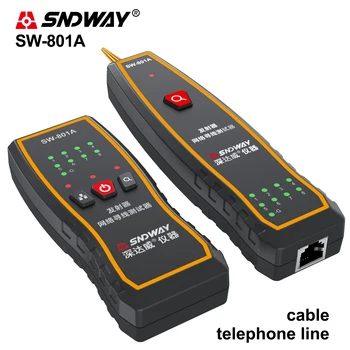 SNDWAY Kábel Tracker/Tester LAN RJ45 RJ11 Detektor Line Vyhľadávanie Telefónny Drôt Tracker Diagnostikovať Istič Nálezcovi 5